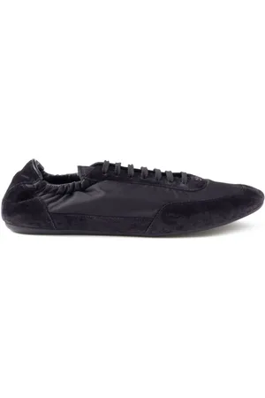 Prada Collapse Re-Nylon suede sneakers