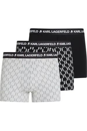Karl Lagerfeld Monogram-pattern boxers (pack of three)