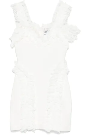 Self-Portrait X Christopher Kane knit ruffle mini dress