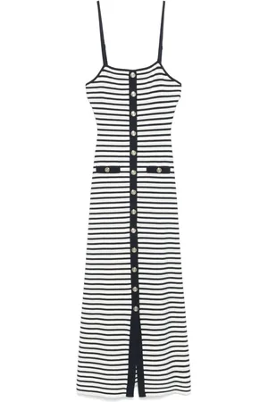 Maje Striped midi dress