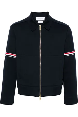 Thom Browne RWB-stripe zip-up jacket