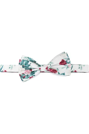 Fursac Floral-print bow tie