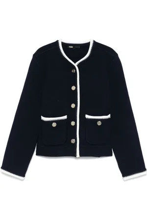 Maje Contrast-trim cardigan