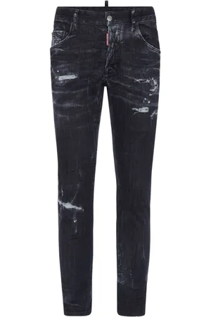 Dsquared2 Distressed stretch-cotton slim jeans