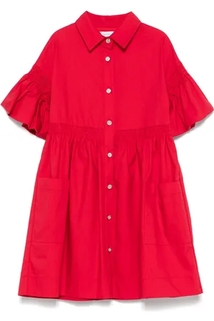 MONNALISA Shirred-panel dress