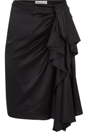 Nina Ricci Asymmetric bow-detail skirt