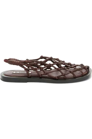 Jil Sander Woven slingback sandals