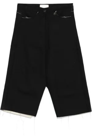 Litkovskaya Frayed-brim midi skirt