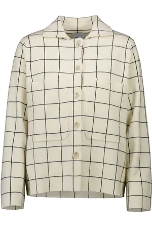 Allude Grid-pattern cardigan