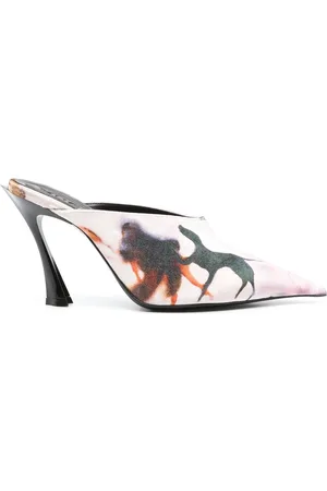 MUGLER X Ambera Wellmann 95mm Fang mules