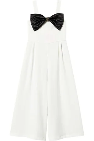 Twin-Set Bow-detail crepe jumpsuit