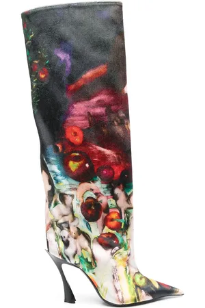 MUGLER X Ambera Wellmann 95mm Fang boots