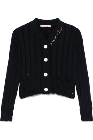 Marni Logo-embroidered cardigan