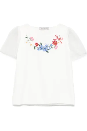 MONNALISA Floral-print T-shirt