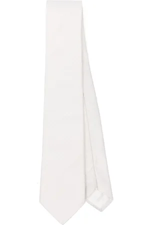 TAGLIATORE Polka dot-jacquard tie