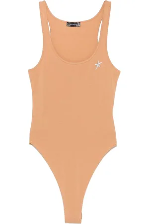 MUGLER Logo-appliqué bodysuit