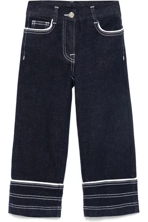 MONNALISA Piped-trim jeans