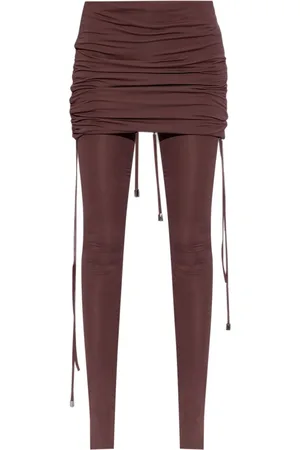 The Attico Draped-design leggings