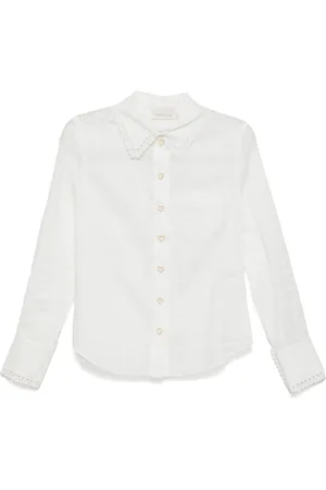 ZIMMERMANN Embroidered ramie shirt