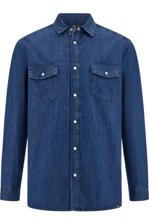 Boggi Milano Cotton denim overshirt