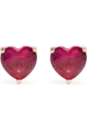 Kate Spade Crystal heart-stud earrings