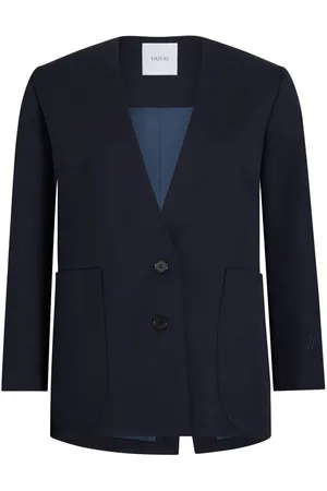 Patou Collarless twill jacket