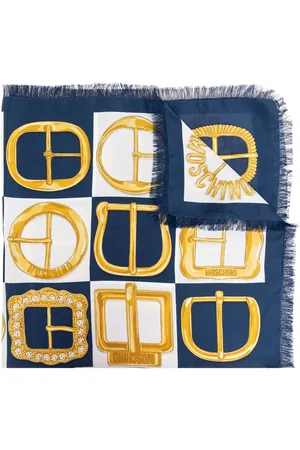 Moschino Buckle-print scarf