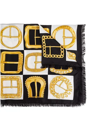 Moschino Buckle-print scarf
