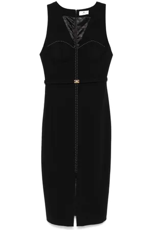 Elisabetta Franchi Contrasting-stitching bustier-style dress