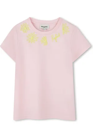 Sonia Rykiel Enfant Flower embroidery T-shirt