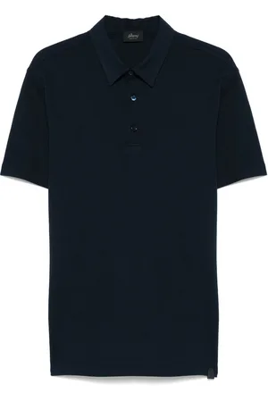 BRIONI Piqué cotton polo shirt