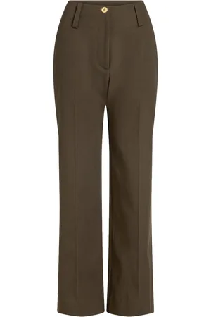 Patou Wide-leg gabardine trousers