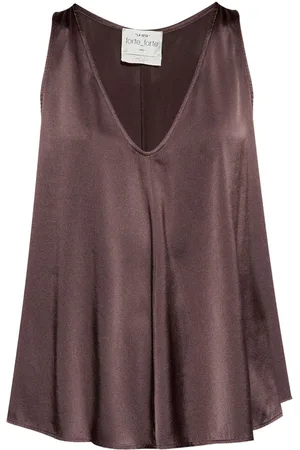 FORTE FORTE V-neck silk blouse