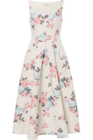 Serafini Floral midi dress