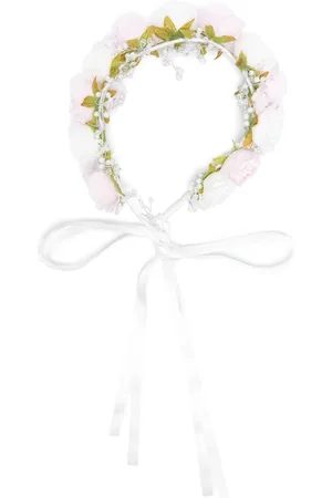 MONNALISA Floral-appliqué crown
