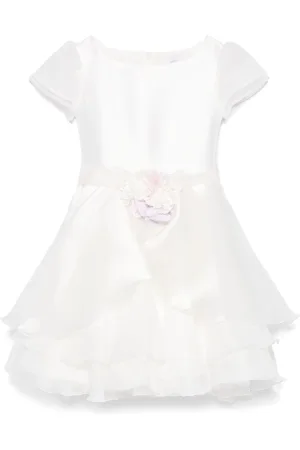 MONNALISA Floral-appliqué dress