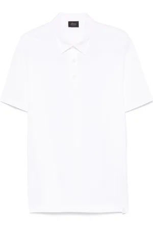 BRIONI Piqué cotton polo shirt