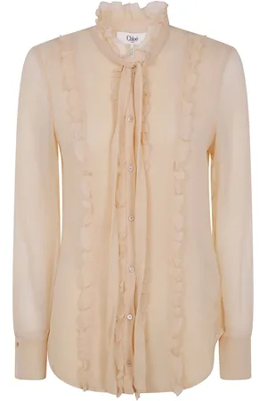 Chloé Ruffled fitted blouse