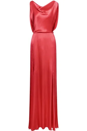 Alberta Ferretti Pleat-detailing dress