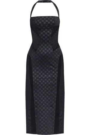 MISBHV Logo-print midi dress