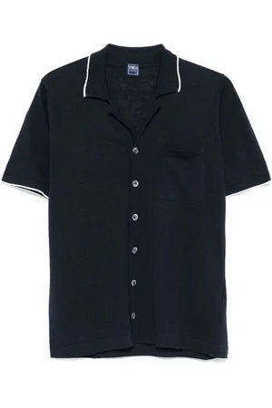 FEDELI Contrasting-trim shirt