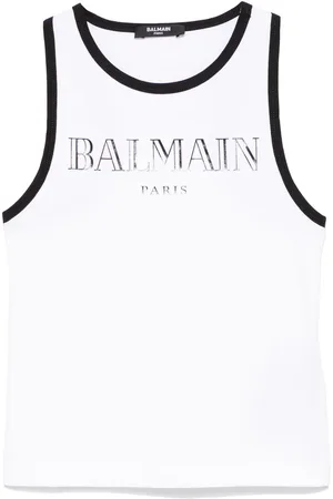 Balmain Logo-print tank top