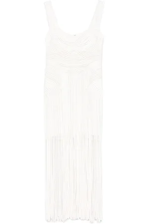 Simkhai Fringed midi skirt