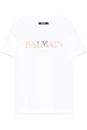 Balmain Logo-embroidered T-shirt