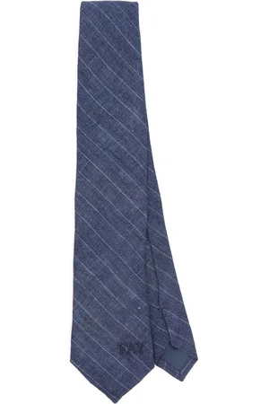 FAY Logo-embroidered striped tie
