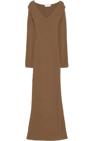 AYA MUSE Ribbed-knit maxi dress