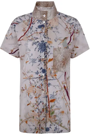PIERRE-LOUIS MASCIA Floral-print button-up cotton shirt