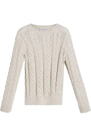 Brunello Cucinelli Dazzling double-cable sweater
