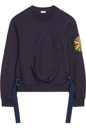 DRIES VAN NOTEN Embroidered-patch cotton sweatshirt