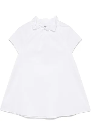 Il gufo Logo-embroidered dress